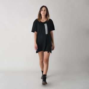 black t-shirt with detail