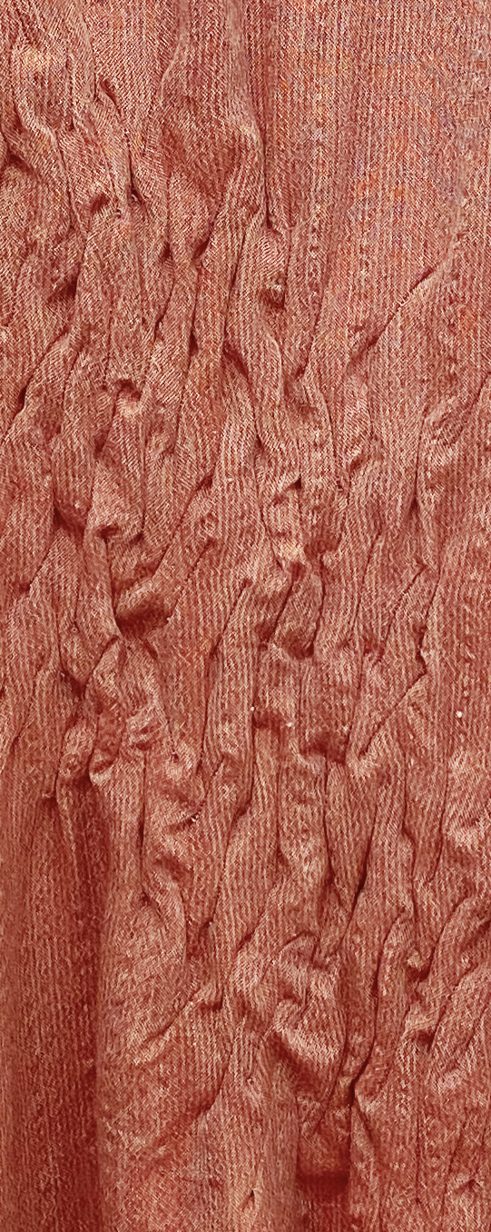 dettaglio drappeggio rosso