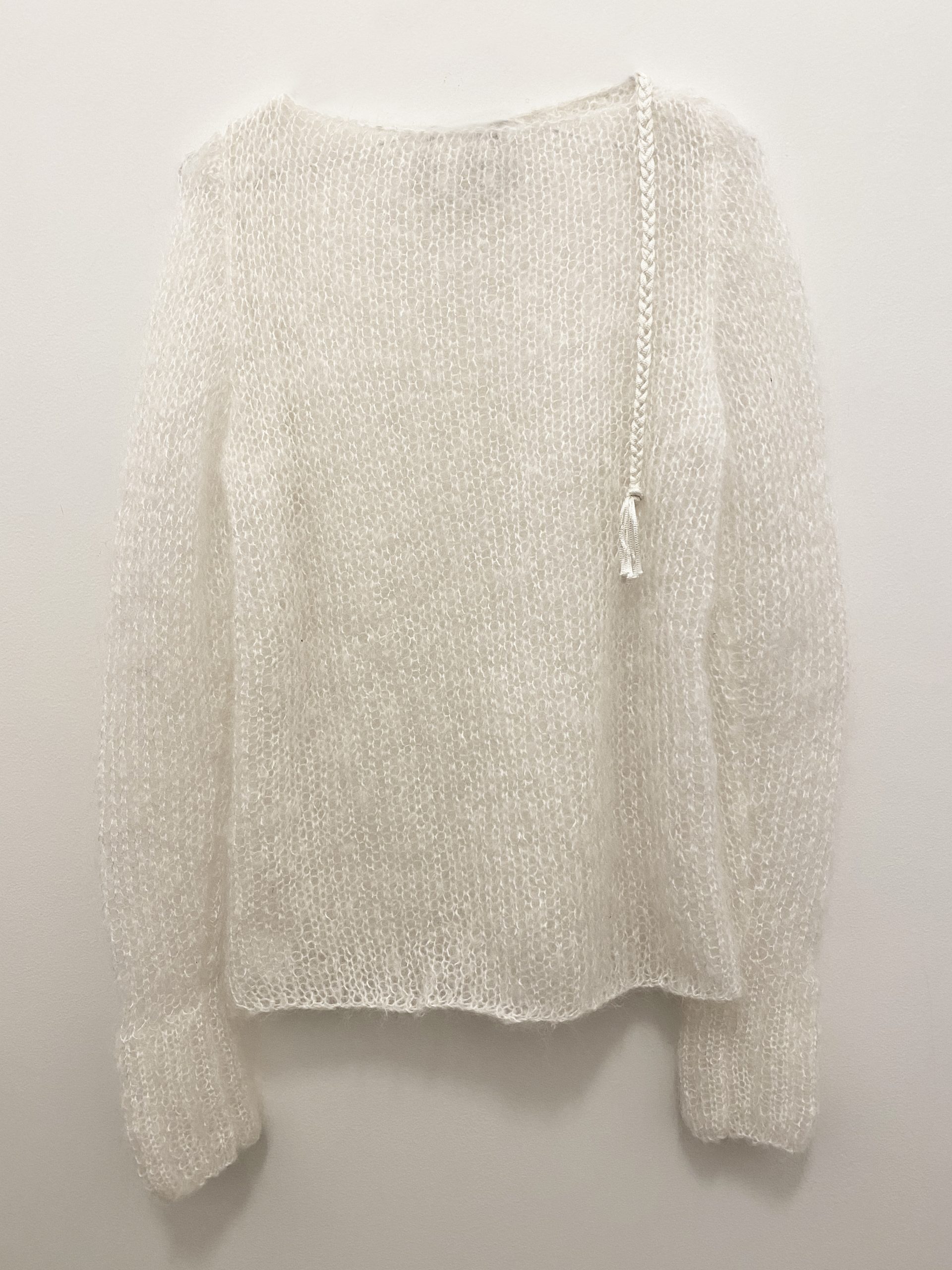 maglione treccia retro